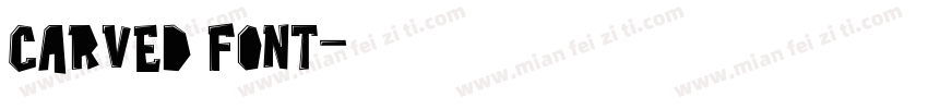 carved font字体转换